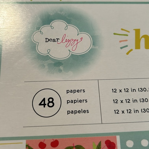 Like New Dear Lizzy Happy Place 12x12 scrapbook paper pad 47 pages - Picture 4 of 16